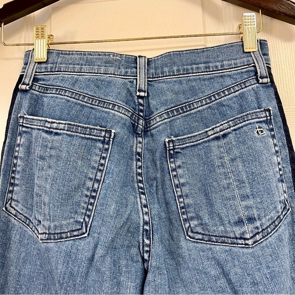 Rag and Bone Womens 25 Mazie Jeans High Rise skinny Denim Double Indigo Stripe - Picture 7 of 11